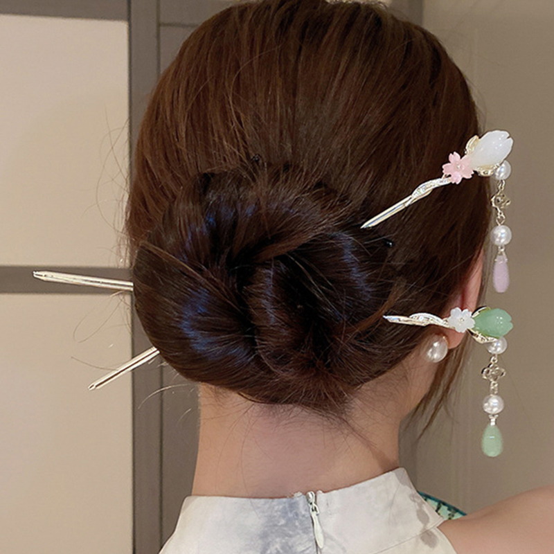 Tech Accessories Women - Grampo de Cabelo Vintage com Flor