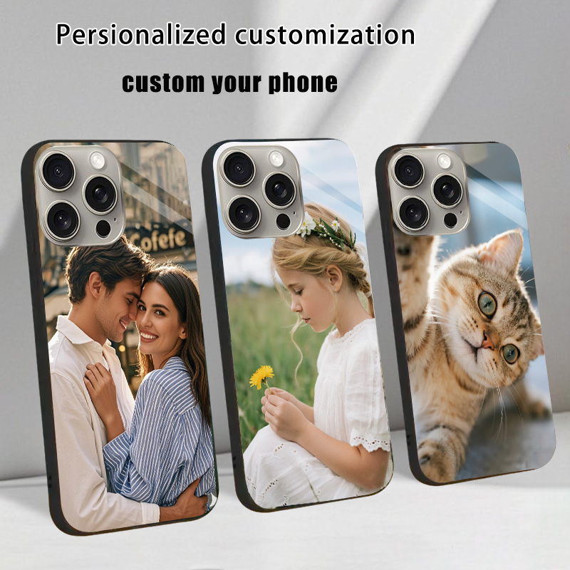 Tech Accessories Apple - Capa de vidro temperado personalizada para