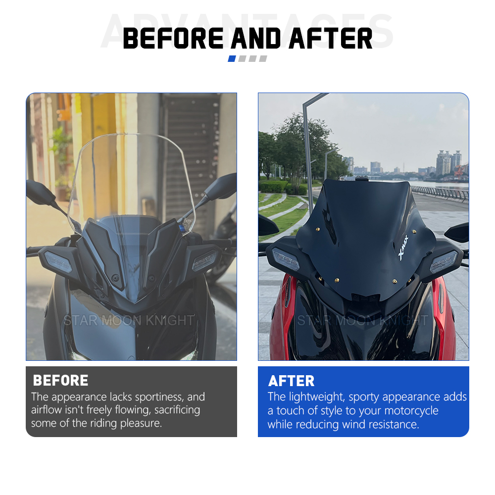 Pára-brisa esportivo de motoci - X Tech Accessories avaliação e preço