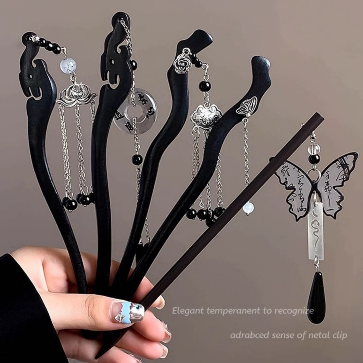 Luz de luxo madeira borla hair - Tech Accessories Women avaliação e preço