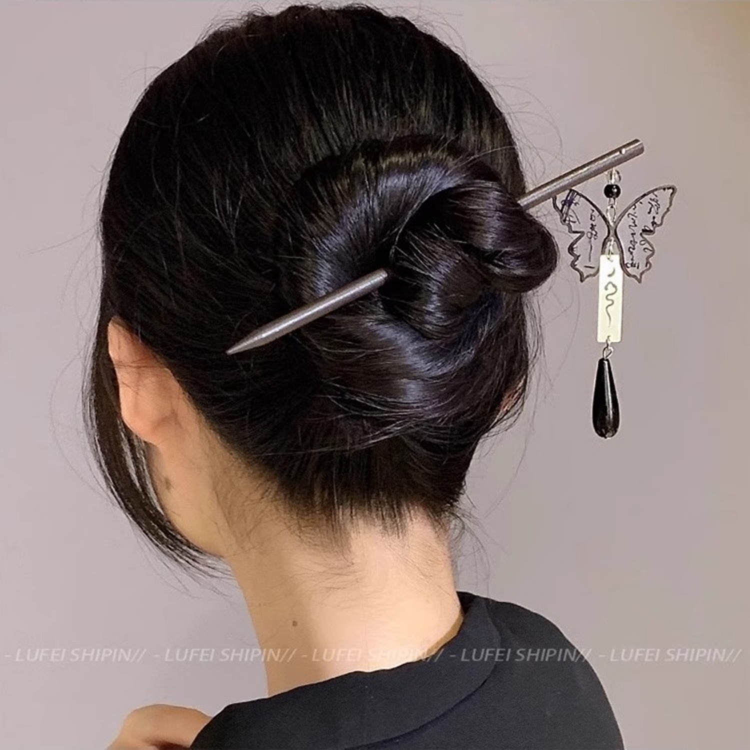 Luz de luxo madeira borla hair - Tech Accessories Women avaliação e preço