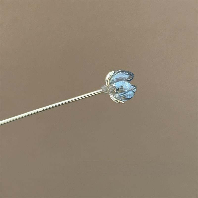 Grampo de Cabelo Flor Azul, Ac - Tech Accessories Women avaliação e preço