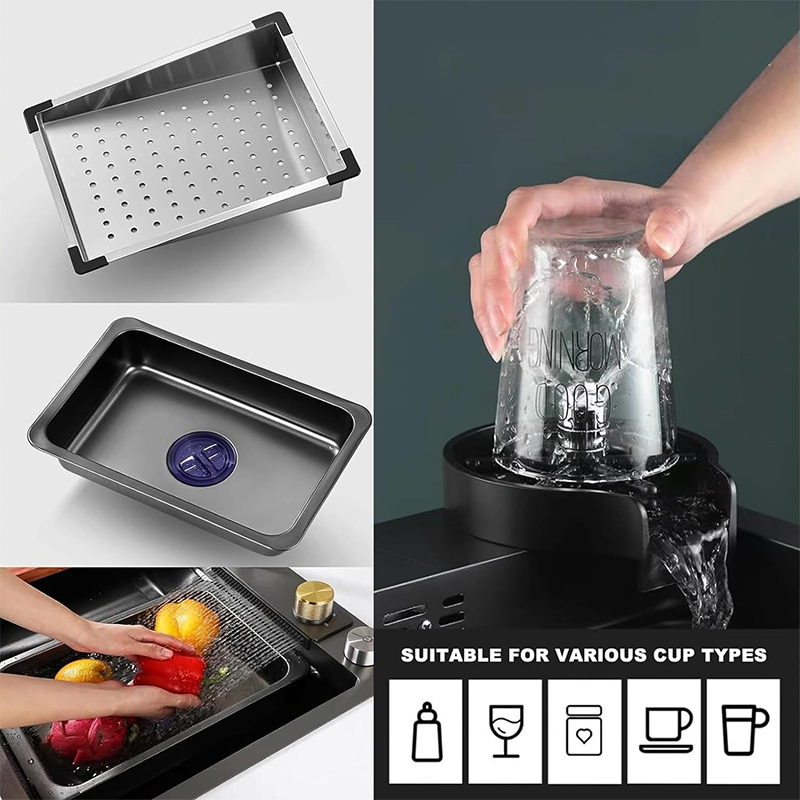 Pia de cozinha de aço inoxidáv - High Tech Kitchen Accessories avaliação e preço