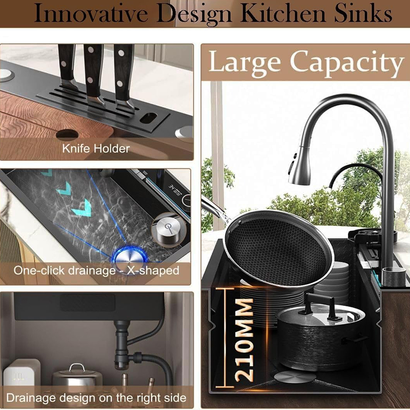 Pia de cozinha de aço inoxidáv - High Tech Kitchen Accessories avaliação e preço
