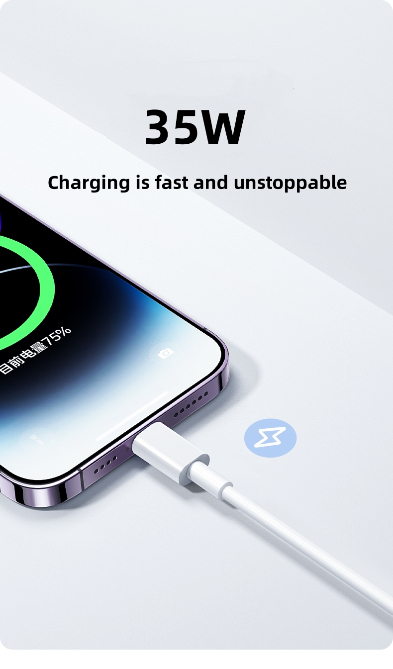 Cabo usb 35w para iphone 14 13 - Tech Accessories Apple avaliação e preço